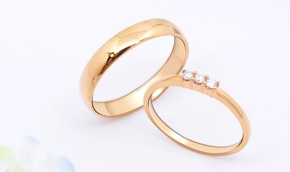 Cincin Wedding Diamond Dominique Jewellery 18K 1116823-1116816