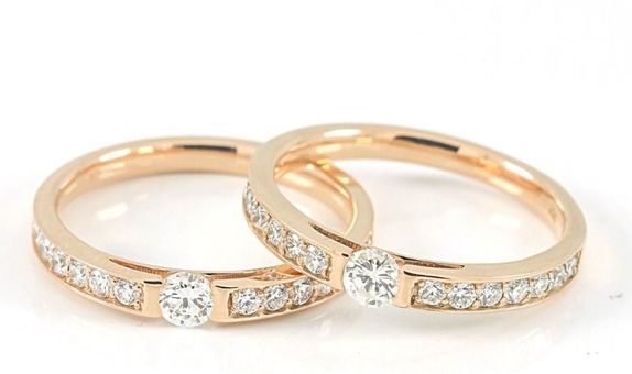 Cincin Nikah Cincin Kawin Emas Palladium WR0626 V&Co Jewellery
