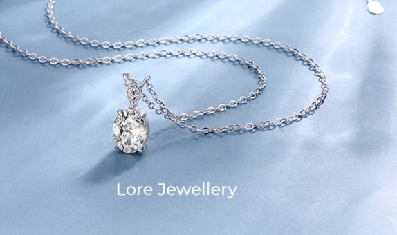 Kalung Jaden Moissanite Necklace 1.0CT