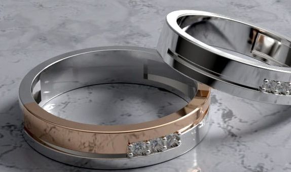 Cincin Nikah Berlian – Wedding Diamond Ring CKW2305.003