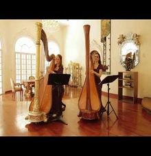 Avonlea and Holly Paraiso harp duet-Leaving on a jet plane by Holly Paraiso - Harpist