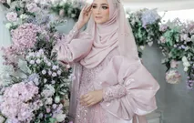 Dusty Pink Fauziah Sahaja Series by LAKSMI - Kebaya Muslimah & Islamic Bride