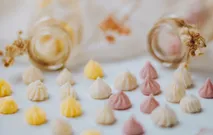 Meringue soap in glass tube by Elysian