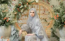 Sahaja Series Ice Grey by LAKSMI - Kebaya Muslimah & Islamic Bride