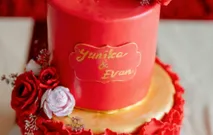 Sangjit and Engagement by Gordon Blue Cake