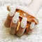 White floral Queen Nails by Posh Tips Salon & Spa