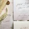 Dusty mauve with pampas grass by Pensée invitation & stationery