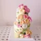 Buttercream flower cake rustic garden style by Yoyosummer