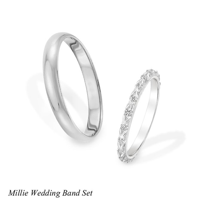 DIAMOND WEDDING BAND SET by Mirage Jeweler - 001 DIAMOND WEDDING BAND SET by Mirage Jeweler - 001