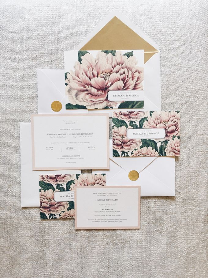 Lush Peonies by Spinsugar Stationery - 001 Lush Peonies by Spinsugar Stationery - 001