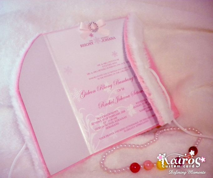 Sweet Winter coat wedding invitation by Kairos Wedding Invitation - 001