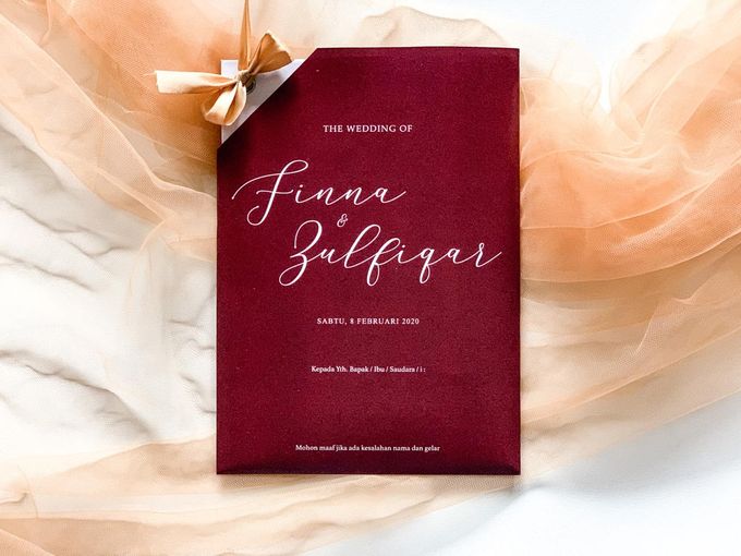 Undangan Pernikahan Finna Zulfiqar Moria Invitation Bridestory