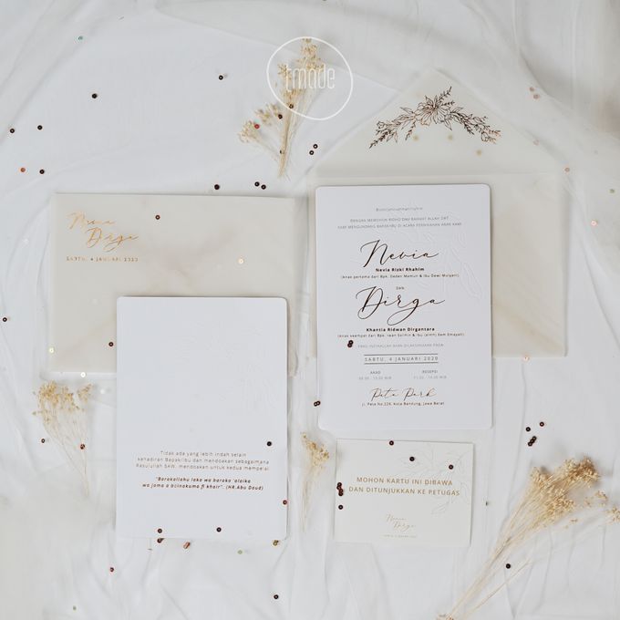 Nevia & Dirga (Letterpress Invitation) by TJIJERAHMADE - 001 Nevia & Dirga (Letterpress Invitation) by TJIJERAHMADE - 001