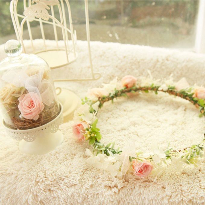 Preserved flower hair accessories by La Belle Juliette - 006