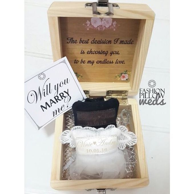 Custom Wedding Ring Pillow Box by Fashion Pillow Weds - 004 Custom Wedding Ring Pillow Box by Fashion Pillow Weds - 004
