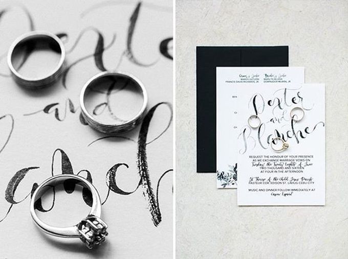 Watercolor and Calligraphy Wedding Invitations by First of April - 013 Watercolor and Calligraphy Wedding Invitations by First of April - 013