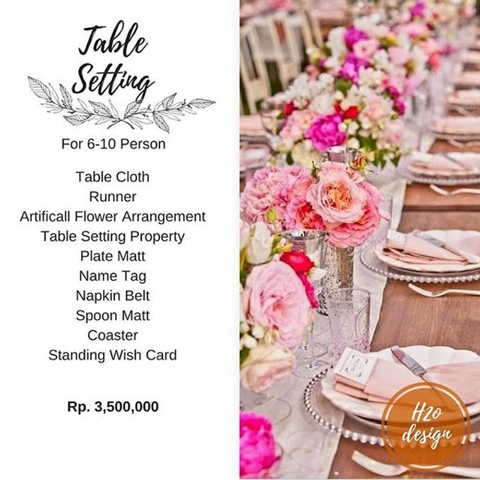 Package Table setting for Valentine's Day by H2 Design.co - 003 Package Table setting for Valentine's Day by H2 Design.co - 003