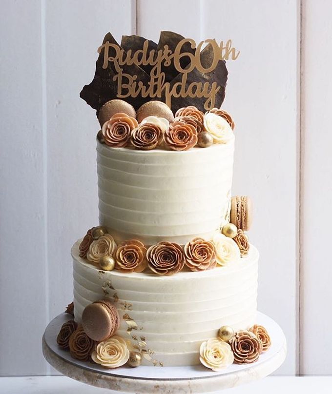 2 tiers Celebration Cake (Wedding, Birthdays, etc) by duchess bakes - 034 2 tiers Celebration Cake (Wedding, Birthdays, etc) by duchess bakes - 034
