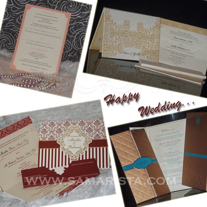 Percetakan Kartu Undangan Cepat dan Rapi | Happy Wedding by Sam Arista Wedding Invitation - 001