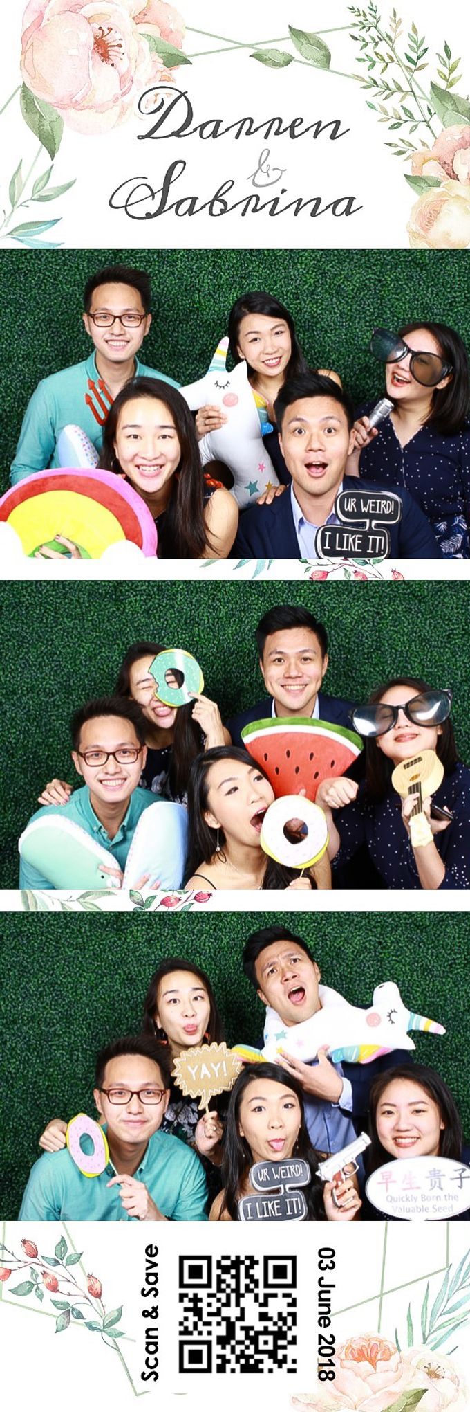 Darren & Sabrina Wedding Photo Booth by The Halia - 004