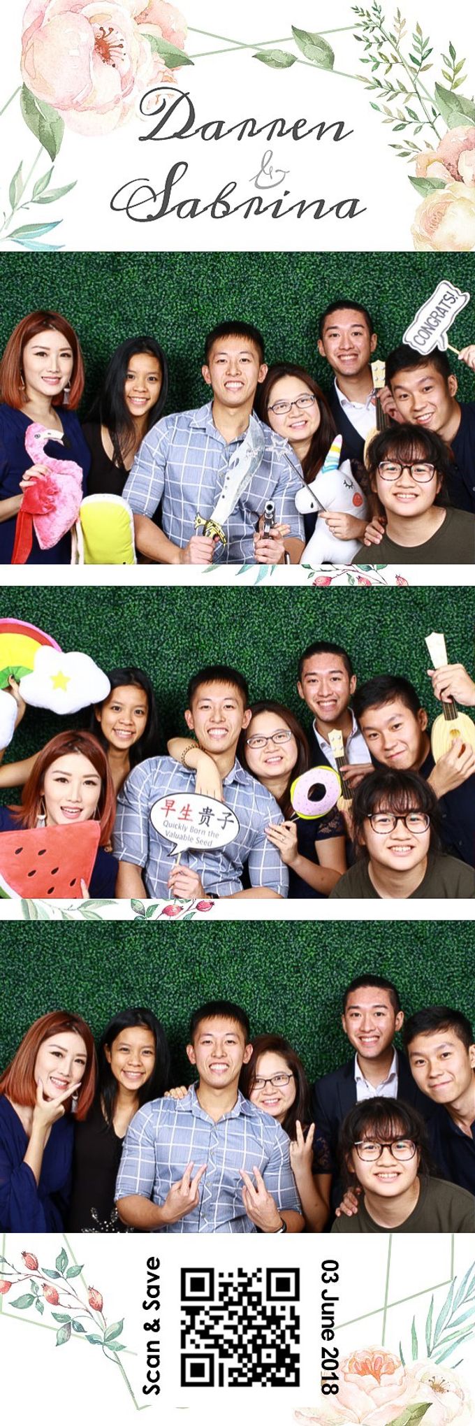 Darren & Sabrina Wedding Photo Booth by The Halia - 006