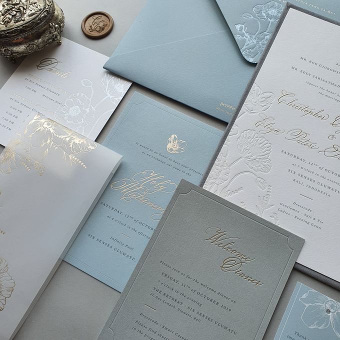 Chris & Eliza by Pensée invitation & stationery - 003 Chris & Eliza by Pensée invitation & stationery - 003