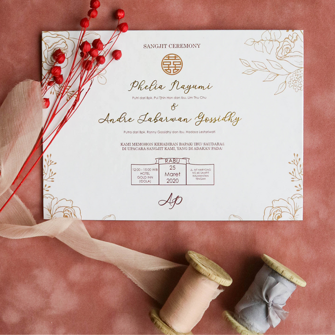 Phelia & Andre Sangjit Ceremony Invitation by Gifu Invitation & Souvenir - 002 Phelia & Andre Sangjit Ceremony Invitation by Gifu Invitation & Souvenir - 002