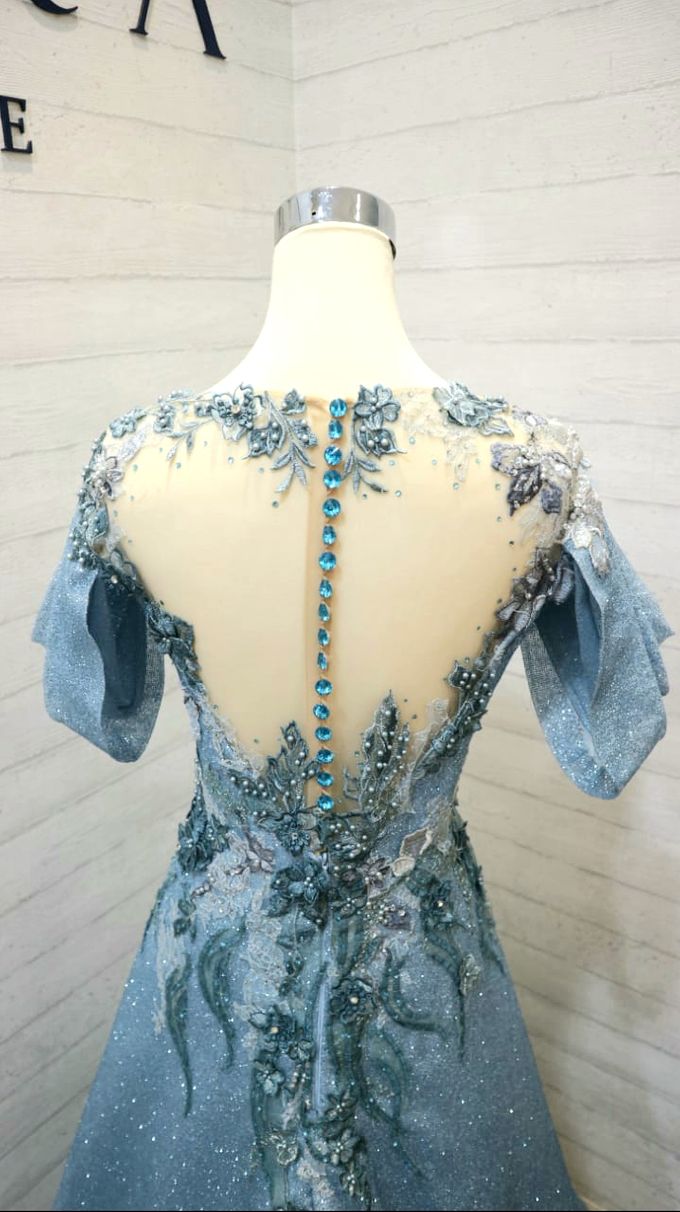 DUSTY BLUE by L E U R A Bride - 001 DUSTY BLUE by L E U R A Bride - 001