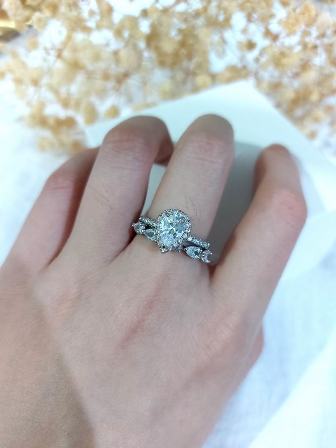 Chloe 2in1 Pear Cut Ring by Rubell Jewelry - 004 Chloe 2in1 Pear Cut Ring by Rubell Jewelry - 004