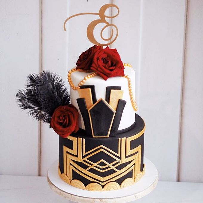 2 tiers Celebration Cake (Wedding, Birthdays, etc) by duchess bakes - 023