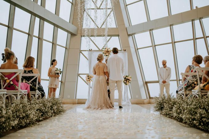 Maddi & Cam's Wedding Ceremony Followed By A Romantic Dinner In A Private Beach Cave in Nusa Dua, Bali by Amora Bali Weddings - 026