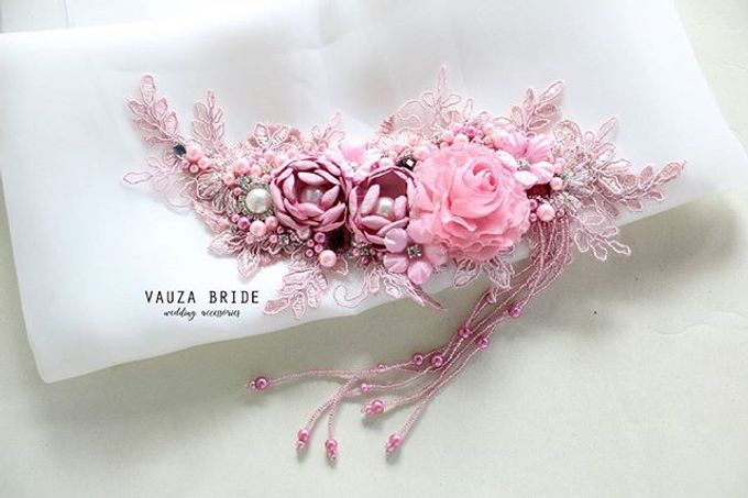 CUSTOM WEDDING HEADPIECE by Vauza Griya Muslimah - 005