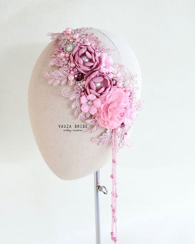 CUSTOM WEDDING HEADPIECE by Vauza Griya Muslimah - 001