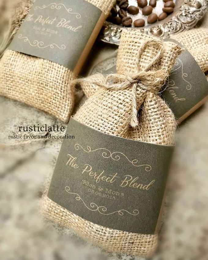 Coffee Bean In Burlap Pouch by Rusticlatte - 001