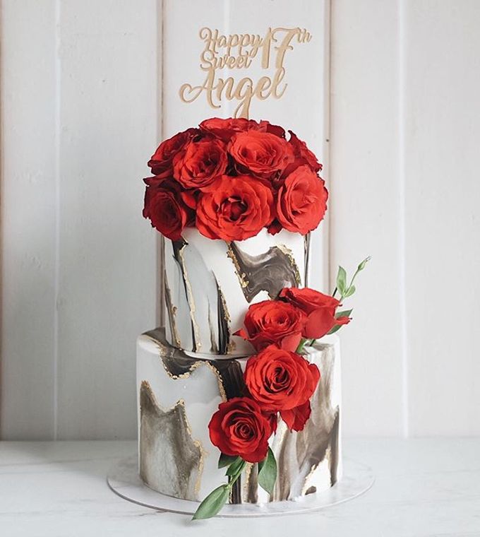 2 tiers Celebration Cake (Wedding, Birthdays, etc) by duchess bakes - 009 2 tiers Celebration Cake (Wedding, Birthdays, etc) by duchess bakes - 009