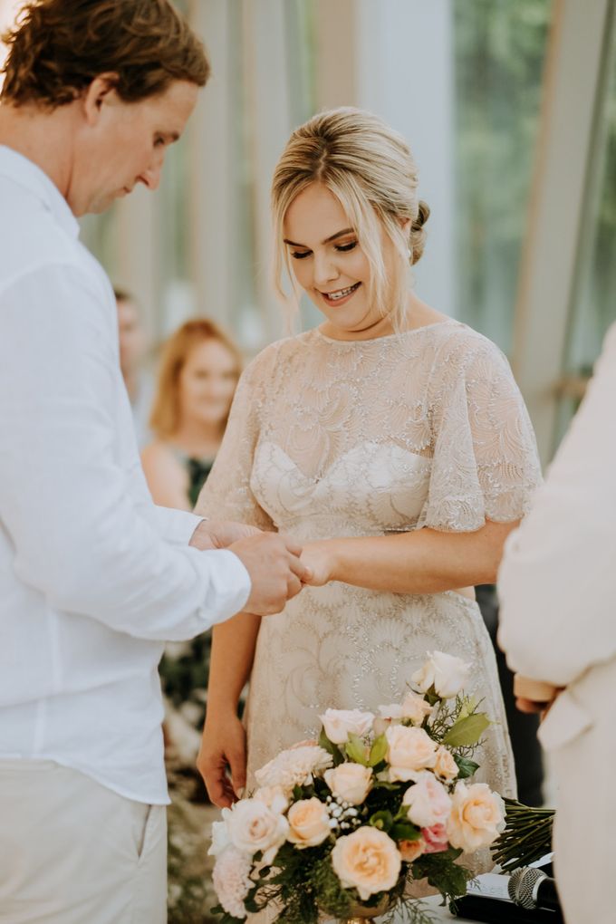 Maddi & Cam's Wedding Ceremony Followed By A Romantic Dinner In A Private Beach Cave in Nusa Dua, Bali by Amora Bali Weddings - 031