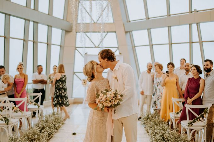 Maddi & Cam's Wedding Ceremony Followed By A Romantic Dinner In A Private Beach Cave in Nusa Dua, Bali by Amora Bali Weddings - 033