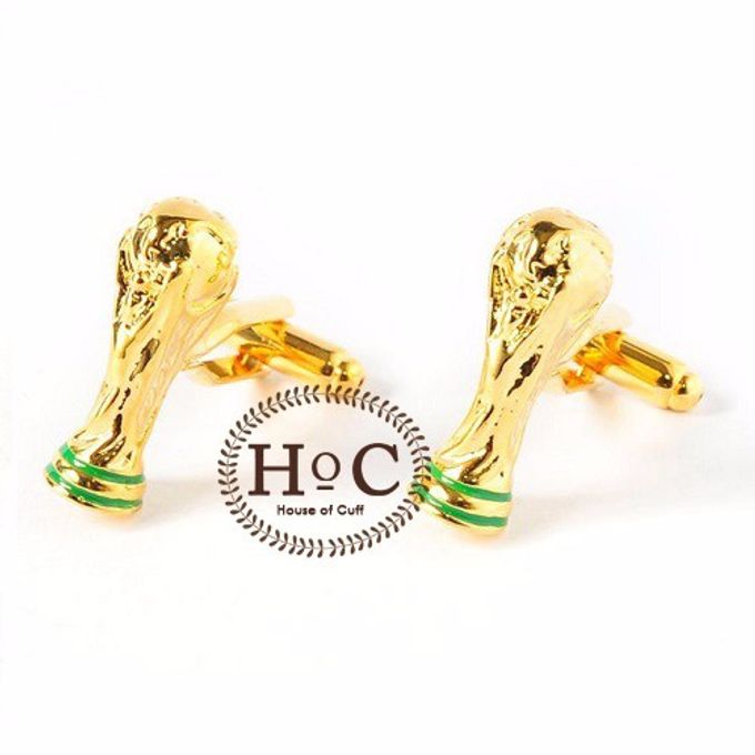 Cufflink Cufflinks Manset Kancing Kemeja French Cuff WORLD CUP TROPHY