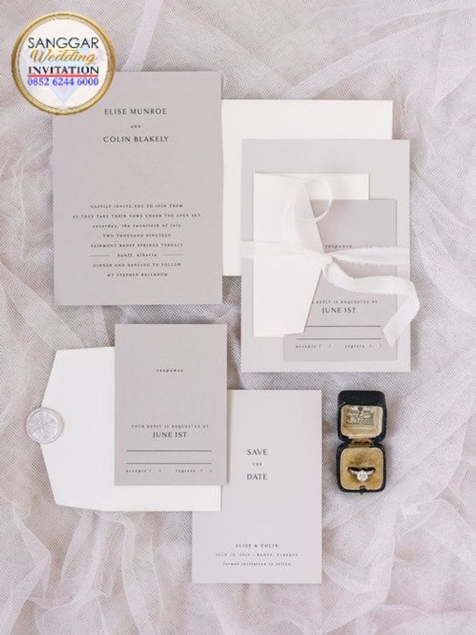 ELICE & COLIN (Neat Light Grey Luxury) by Sanggar Undangan - 001 ELICE & COLIN (Neat Light Grey Luxury) by Sanggar Undangan - 001