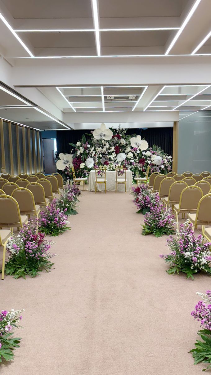 Flowery Backdrop Decoration by Pampas home co - 005