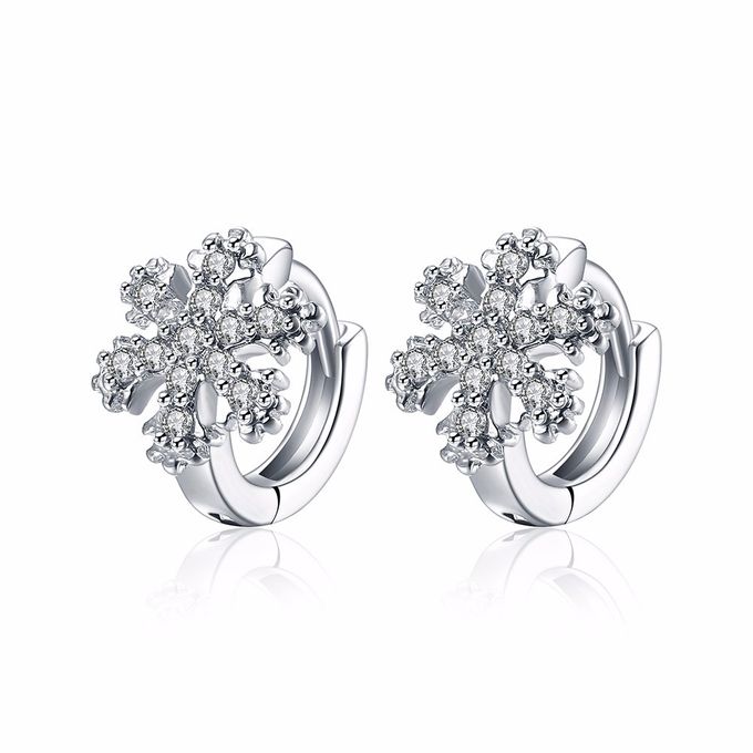 TIARIA Diamond Snowflake Gold Earring Perhiasan Anting Emas Berlian by TIARIA - 001