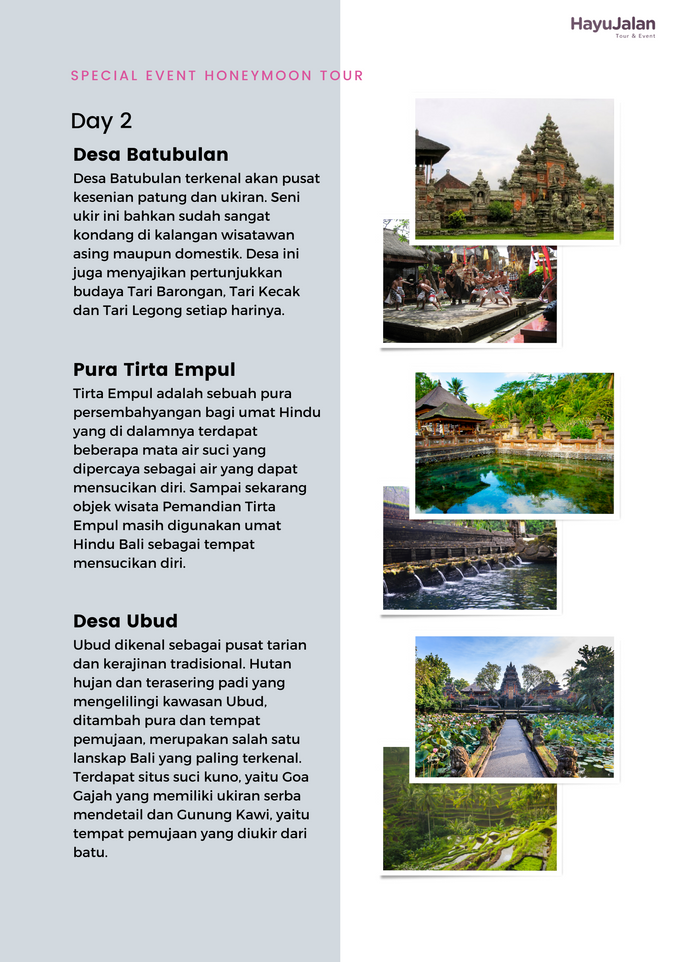 HONEYMOON PACKAGE BALI 3D2N by Hayujalan Tour & Event - 004