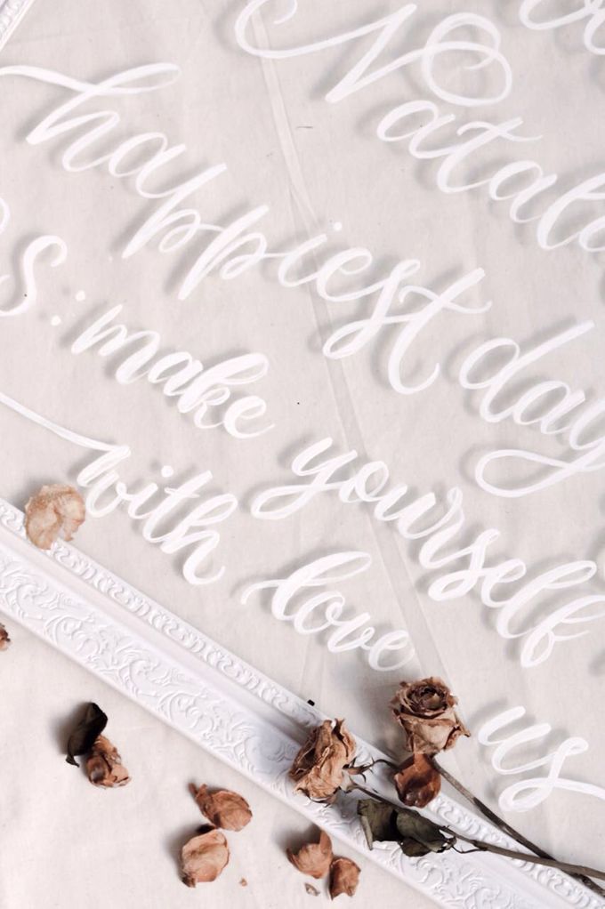 Natalia's Wedding Signage Frame by Calligraphy By Mercia - 004 Natalia's Wedding Signage Frame by Calligraphy By Mercia - 004