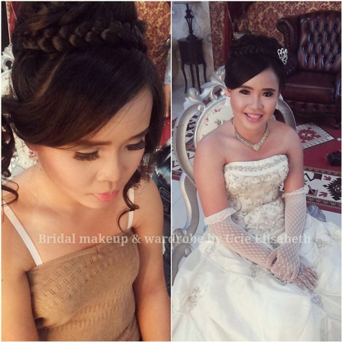 Wedding Makeup & Dress by Ucie Elisabeth Bridal - 001