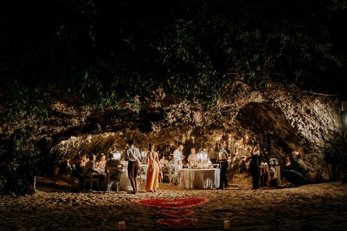 Maddi & Cam's Wedding Ceremony Followed By A Romantic Dinner In A Private Beach Cave in Nusa Dua, Bali by Amora Bali Weddings - 046