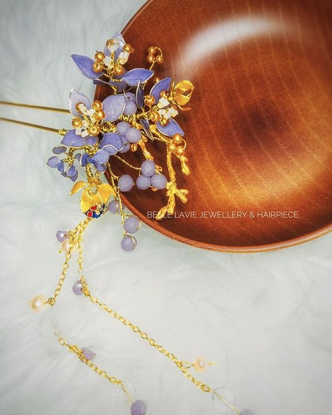 Hydrangea Chinese Hairstick by Belle La_vie - 003