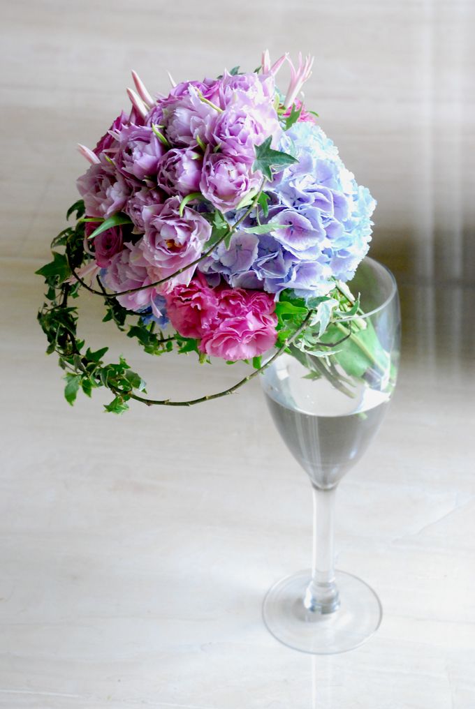 PURPLE BLUE theme wedding bouquet by Hana Flower Boutique by Hana Flower Boutique - 001 PURPLE BLUE theme wedding bouquet by Hana Flower Boutique by Hana Flower Boutique - 001