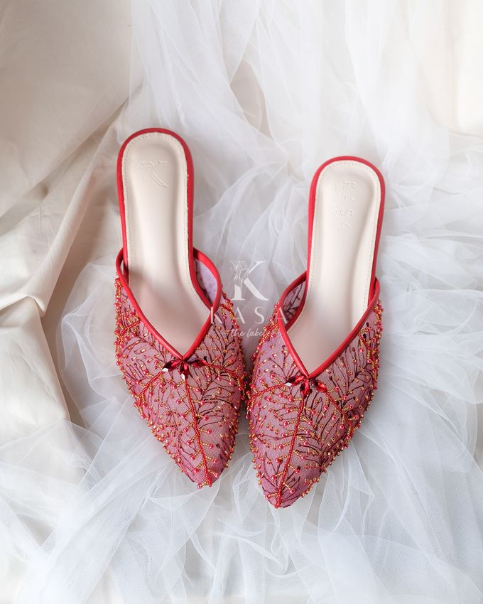 Chilli Red for Bridal Shoes by Kasa The Label - 005