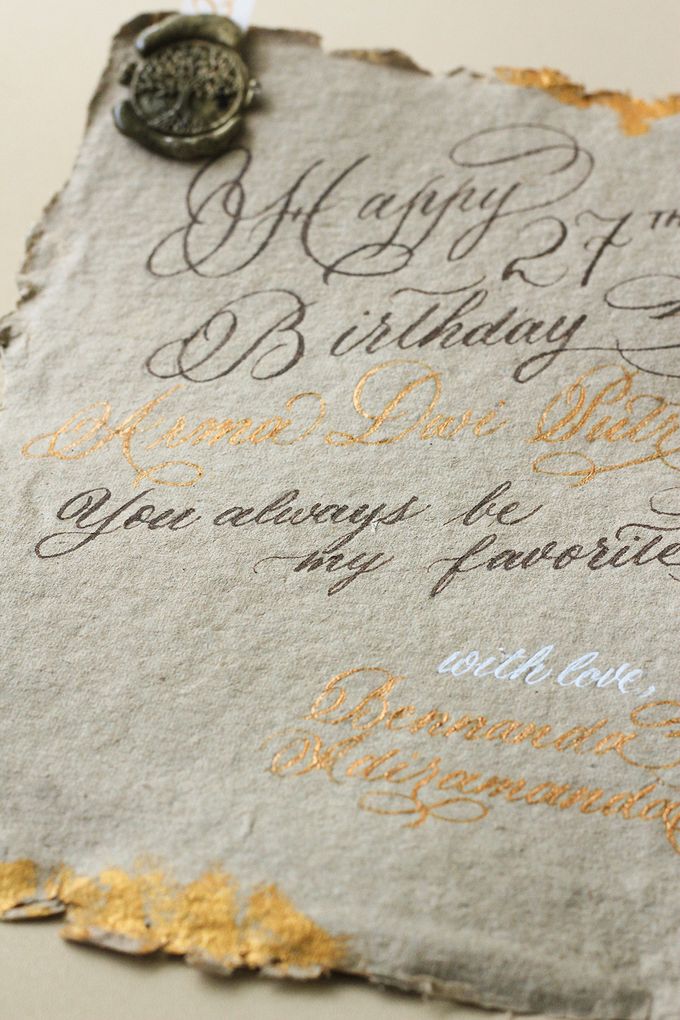 Custom Greeting Card for Bennanda by Calligraphy By Mercia - 005 Custom Greeting Card for Bennanda by Calligraphy By Mercia - 005