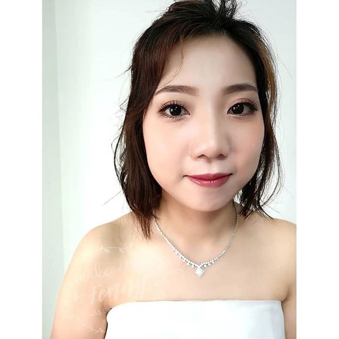 Bridal make up and hairdo for short hair by Fennymakeupartist - 011 Bridal make up and hairdo for short hair by Fennymakeupartist - 011